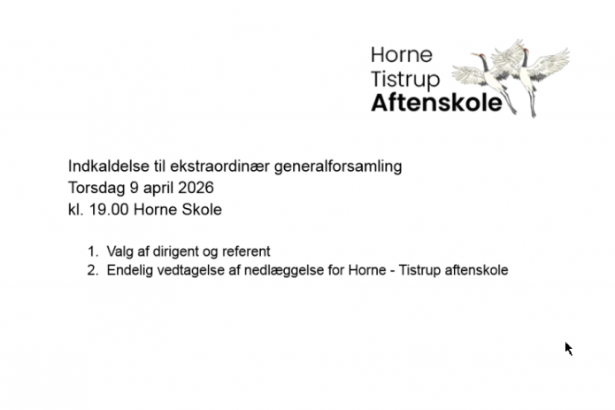 Ekstraordinær generalforsamling