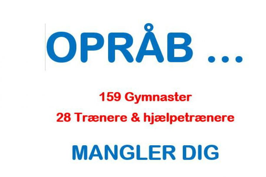 Mangler dig!