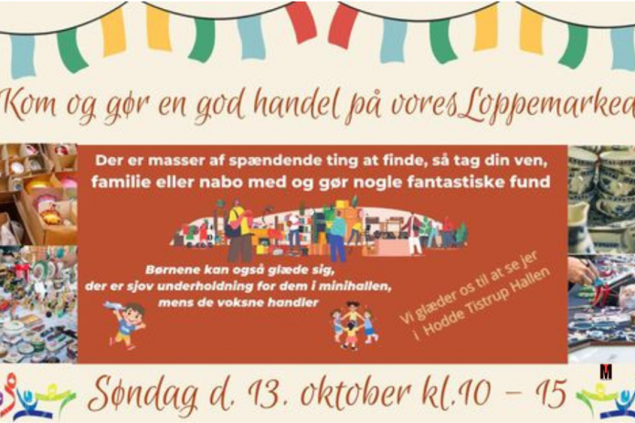 Loppemarked i Hodde Tistrup Hallen