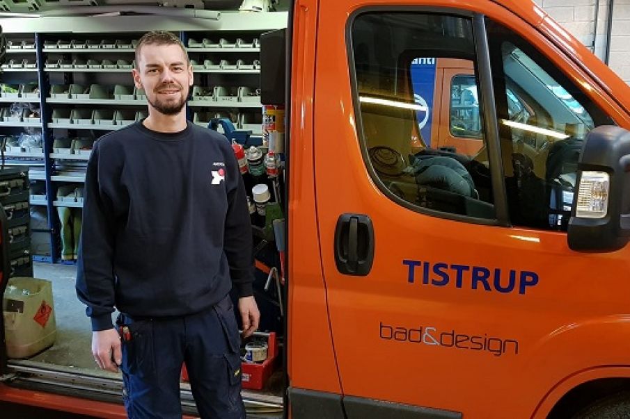 Smed Anders Ladekjær er hos Brink Smede & VVS i Tistrup